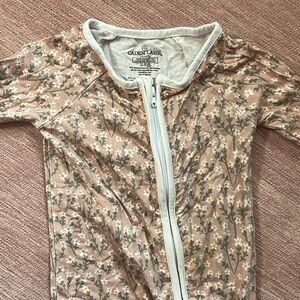Caden Lane Convertible Romper Zipper Footie Size 0-3